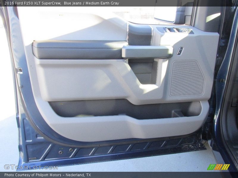 Blue Jeans / Medium Earth Gray 2016 Ford F150 XLT SuperCrew