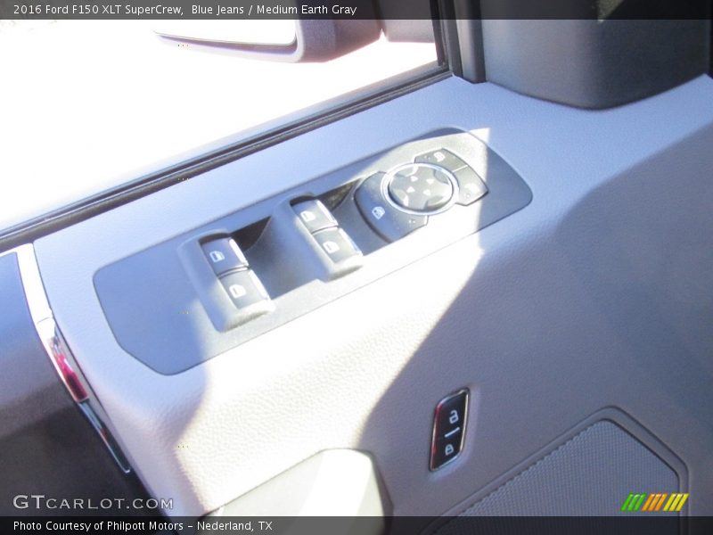 Blue Jeans / Medium Earth Gray 2016 Ford F150 XLT SuperCrew