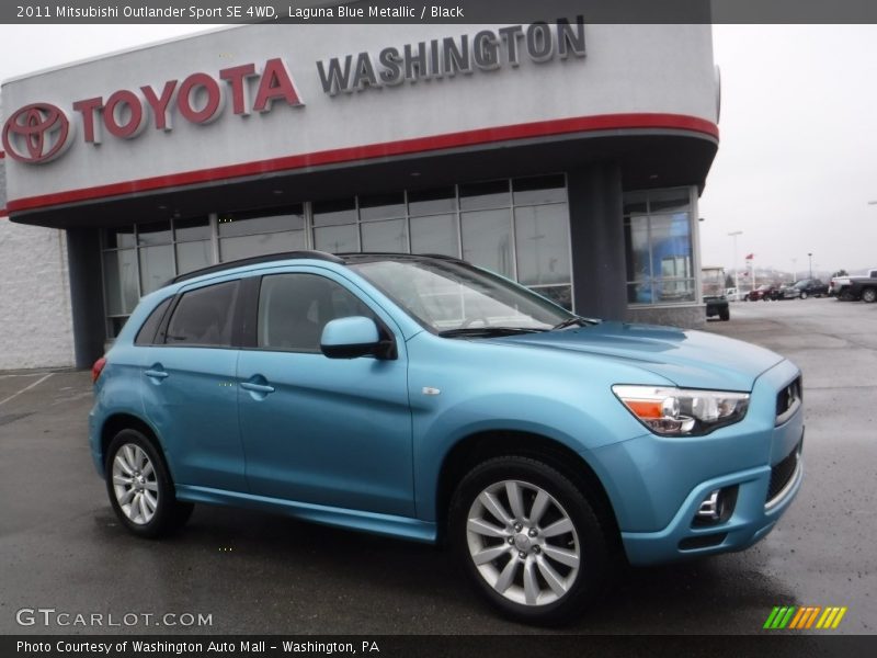 Laguna Blue Metallic / Black 2011 Mitsubishi Outlander Sport SE 4WD