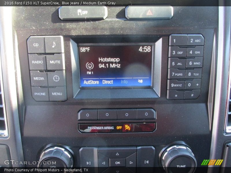 Blue Jeans / Medium Earth Gray 2016 Ford F150 XLT SuperCrew