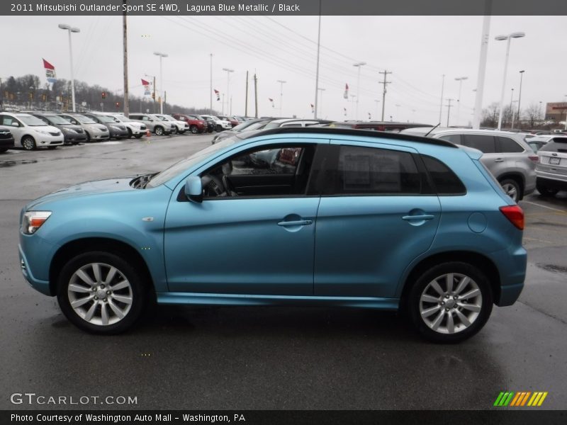 Laguna Blue Metallic / Black 2011 Mitsubishi Outlander Sport SE 4WD