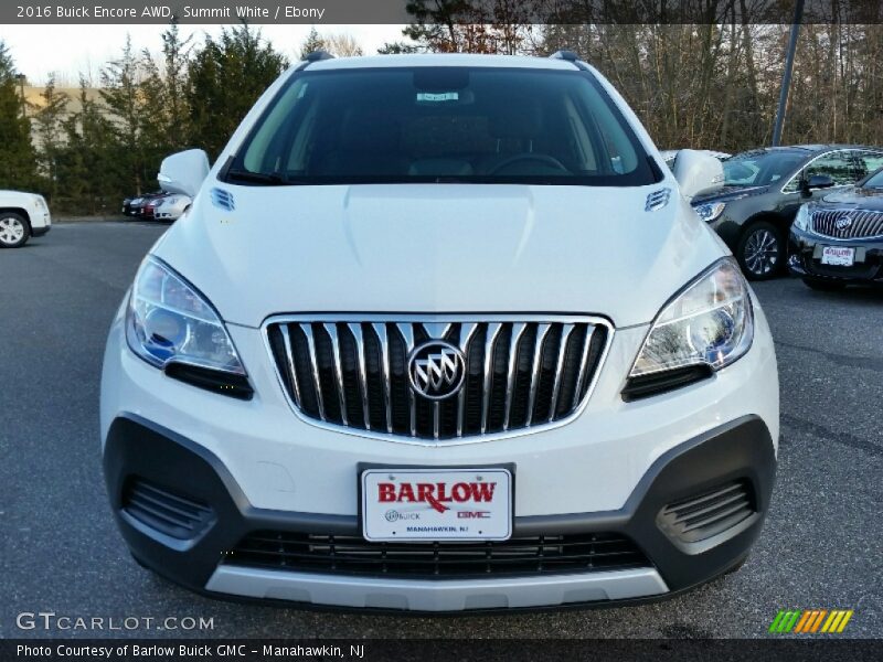 Summit White / Ebony 2016 Buick Encore AWD