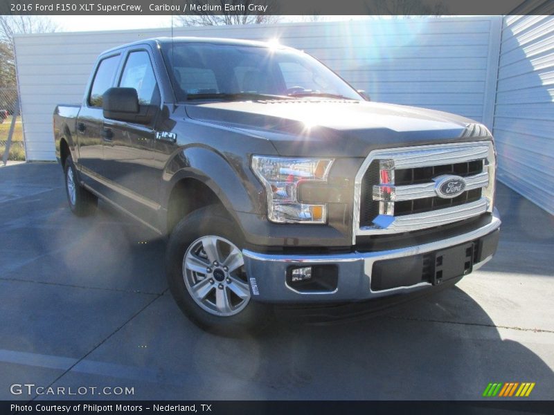 Caribou / Medium Earth Gray 2016 Ford F150 XLT SuperCrew