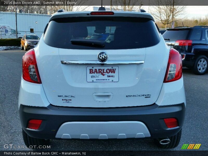 Summit White / Ebony 2016 Buick Encore AWD