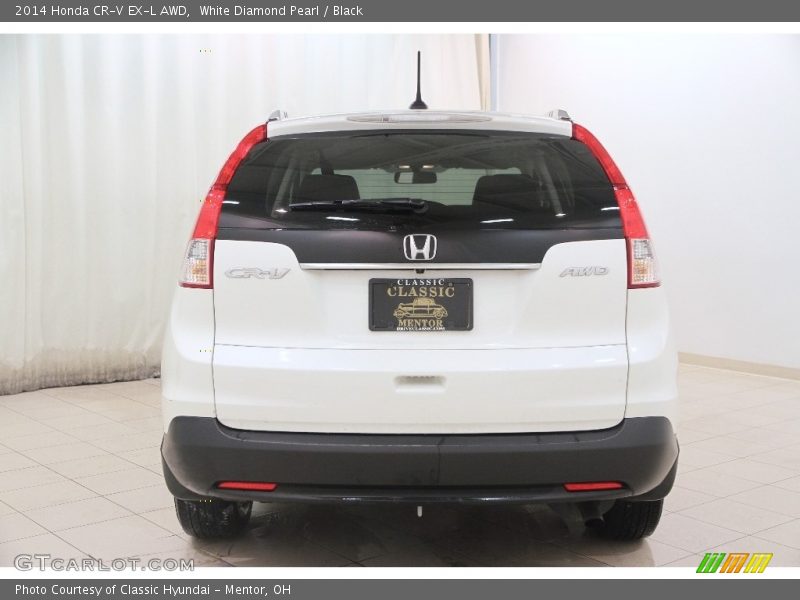 White Diamond Pearl / Black 2014 Honda CR-V EX-L AWD