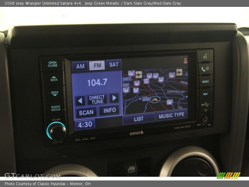 Navigation of 2008 Wrangler Unlimited Sahara 4x4