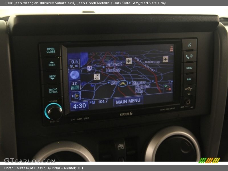 Navigation of 2008 Wrangler Unlimited Sahara 4x4