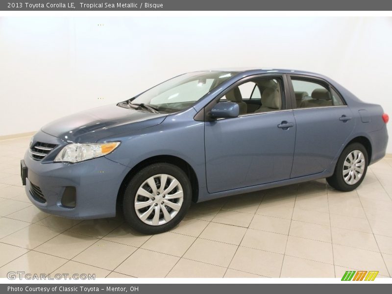 Tropical Sea Metallic / Bisque 2013 Toyota Corolla LE