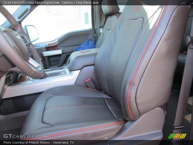 Front Seat of 2016 F150 King Ranch SuperCrew