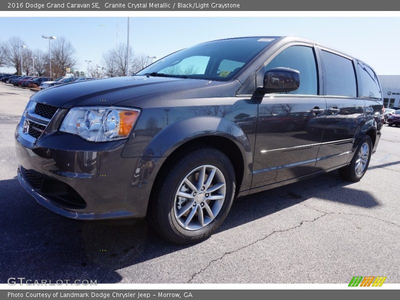Granite Crystal Metallic / Black/Light Graystone 2016 Dodge Grand Caravan SE