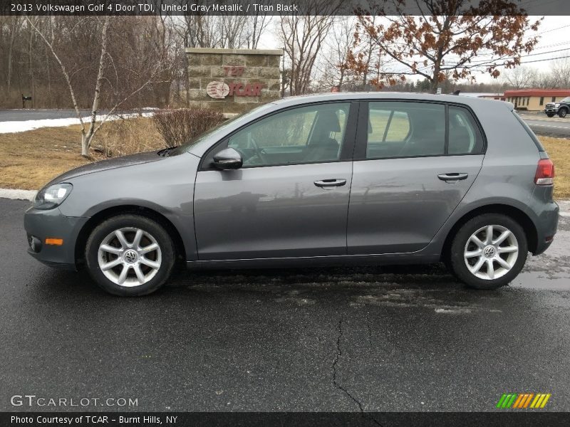 United Gray Metallic / Titan Black 2013 Volkswagen Golf 4 Door TDI