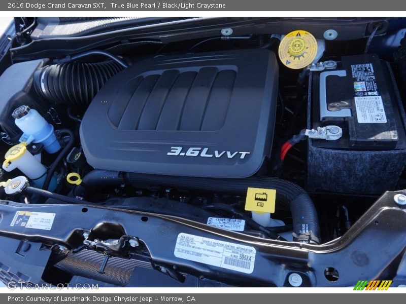 True Blue Pearl / Black/Light Graystone 2016 Dodge Grand Caravan SXT