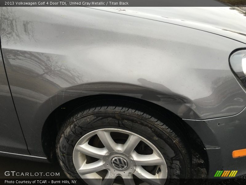 United Gray Metallic / Titan Black 2013 Volkswagen Golf 4 Door TDI