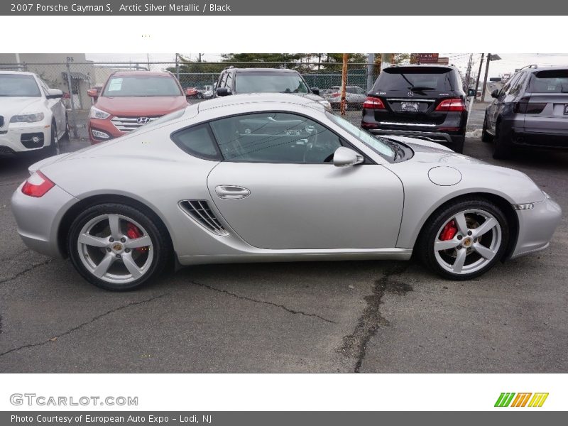 Arctic Silver Metallic / Black 2007 Porsche Cayman S