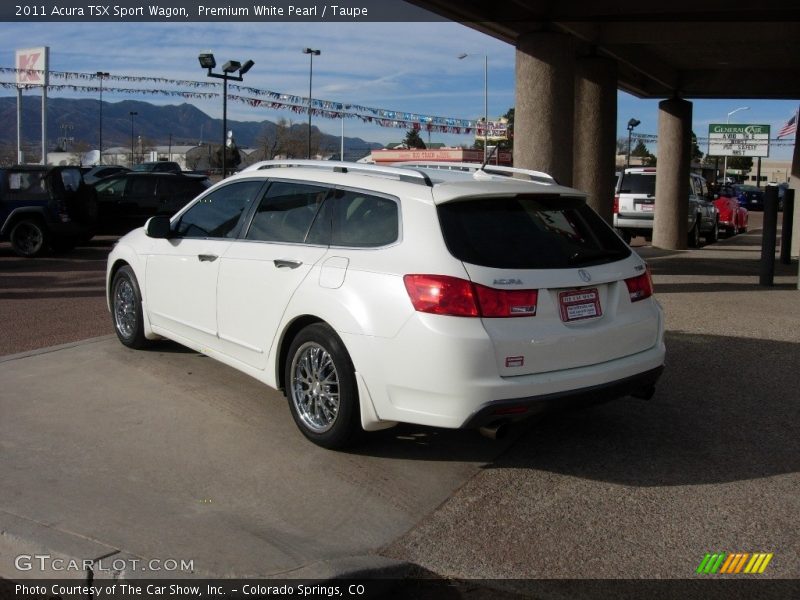 Premium White Pearl / Taupe 2011 Acura TSX Sport Wagon