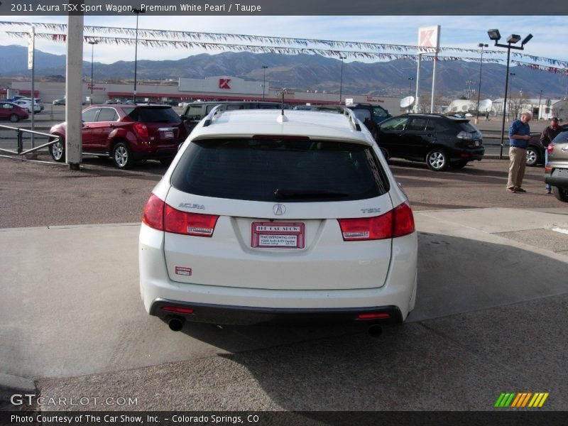 Premium White Pearl / Taupe 2011 Acura TSX Sport Wagon