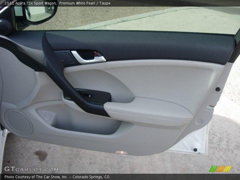 Premium White Pearl / Taupe 2011 Acura TSX Sport Wagon
