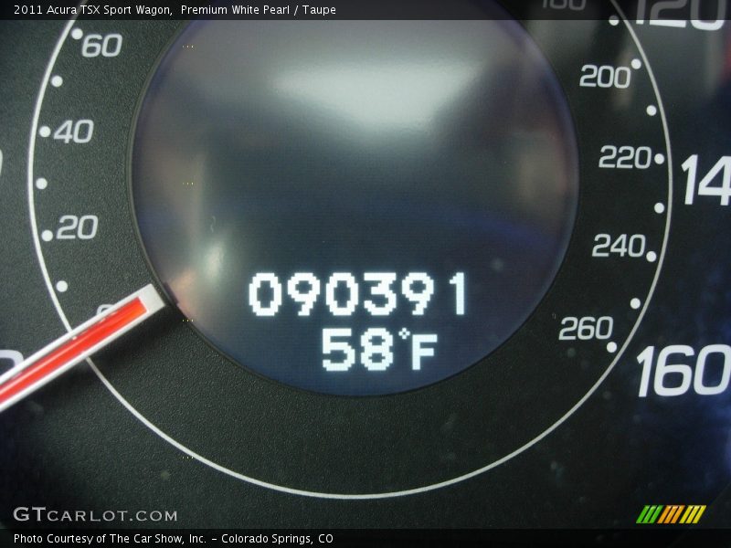Premium White Pearl / Taupe 2011 Acura TSX Sport Wagon