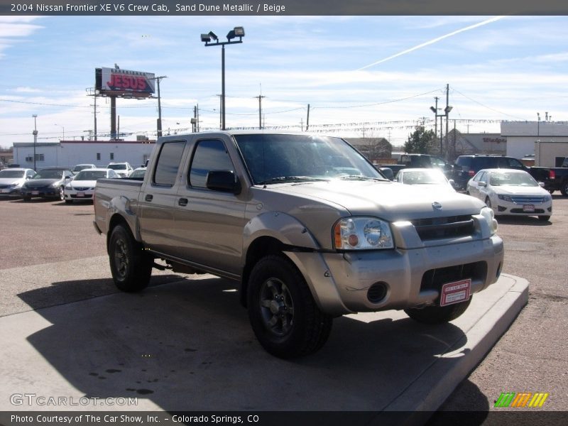 Sand Dune Metallic / Beige 2004 Nissan Frontier XE V6 Crew Cab