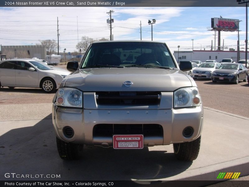 Sand Dune Metallic / Beige 2004 Nissan Frontier XE V6 Crew Cab