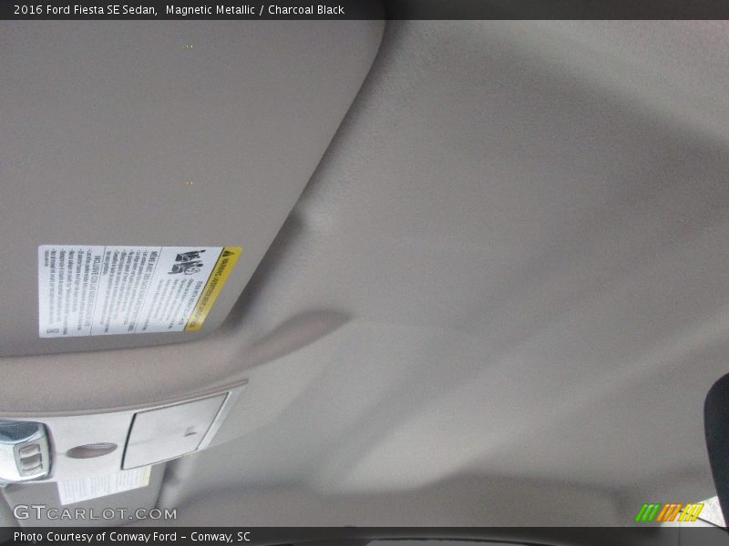 Magnetic Metallic / Charcoal Black 2016 Ford Fiesta SE Sedan