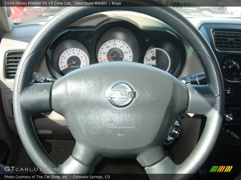 Sand Dune Metallic / Beige 2004 Nissan Frontier XE V6 Crew Cab