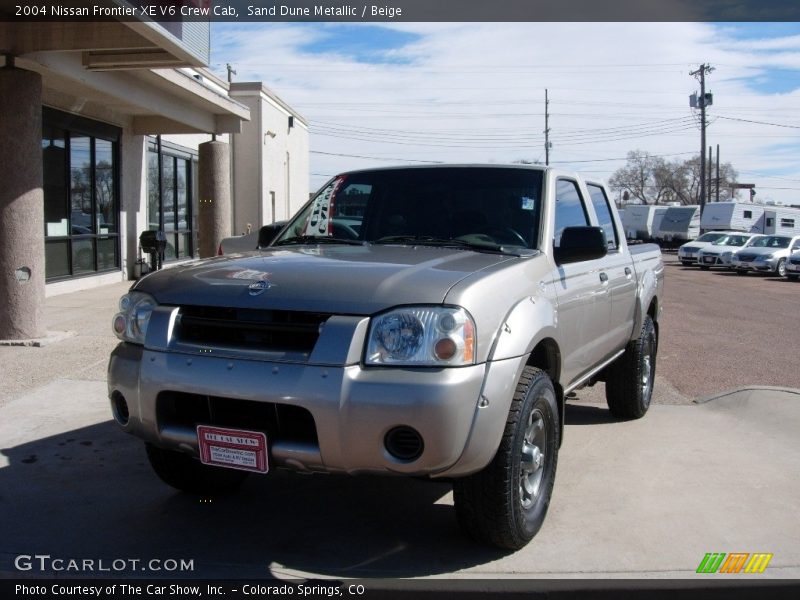 Sand Dune Metallic / Beige 2004 Nissan Frontier XE V6 Crew Cab