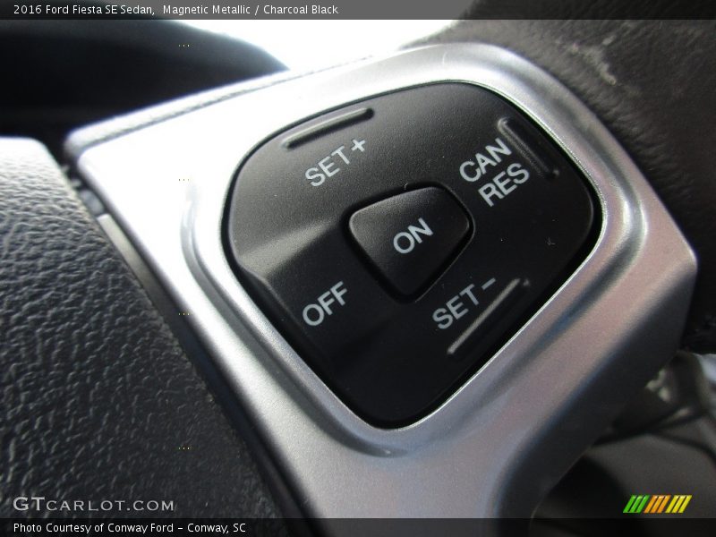 Magnetic Metallic / Charcoal Black 2016 Ford Fiesta SE Sedan