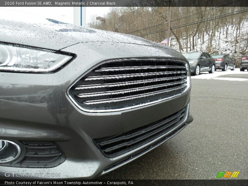 Magnetic Metallic / Charcoal Black 2016 Ford Fusion SE AWD