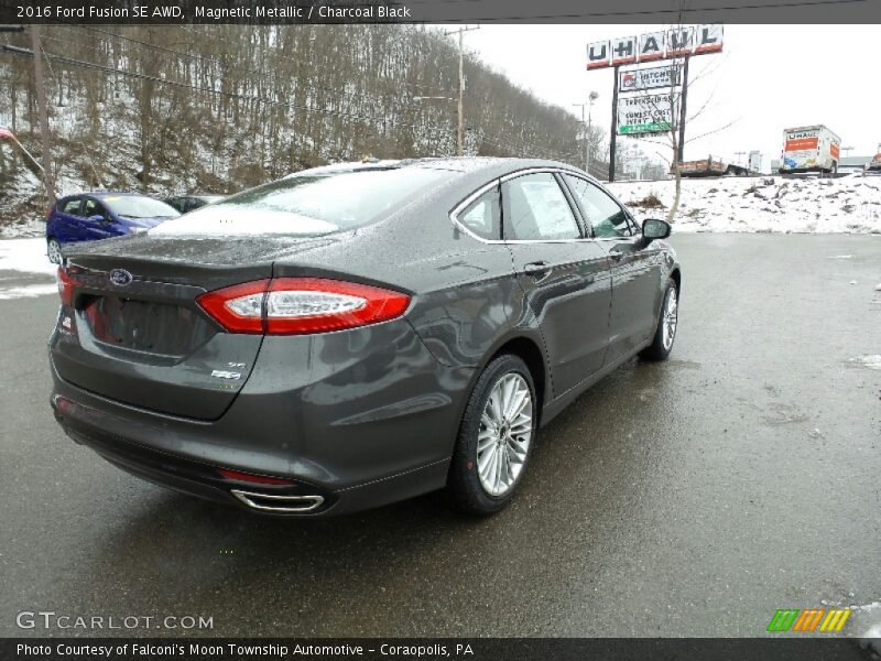 Magnetic Metallic / Charcoal Black 2016 Ford Fusion SE AWD