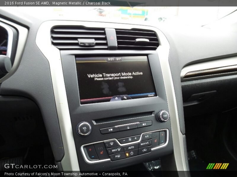 Magnetic Metallic / Charcoal Black 2016 Ford Fusion SE AWD