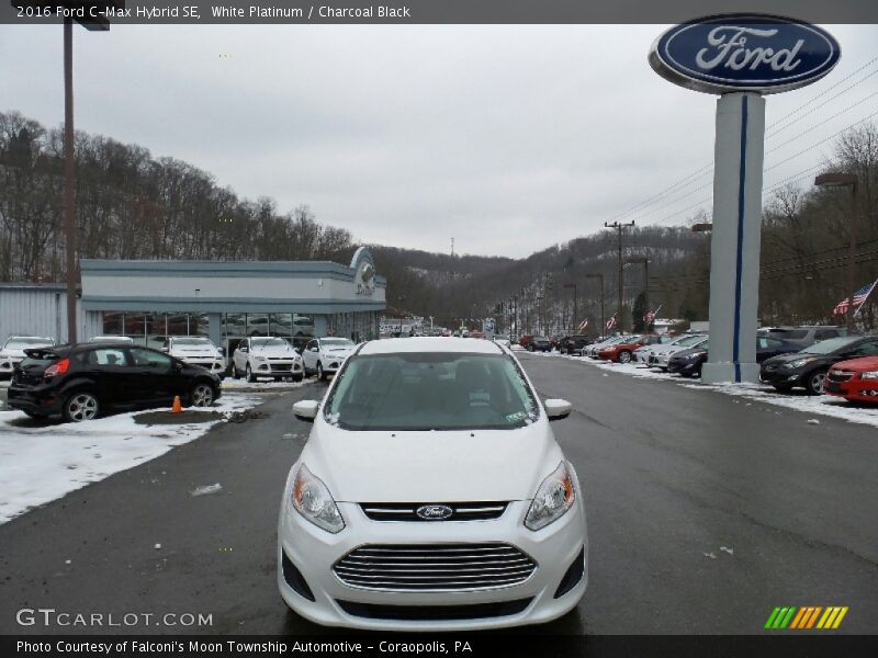 White Platinum / Charcoal Black 2016 Ford C-Max Hybrid SE