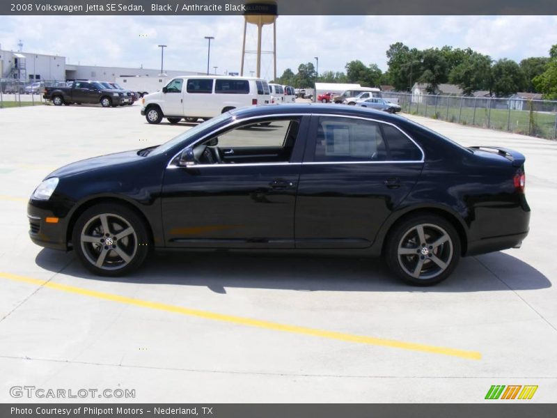 Black / Anthracite Black 2008 Volkswagen Jetta SE Sedan