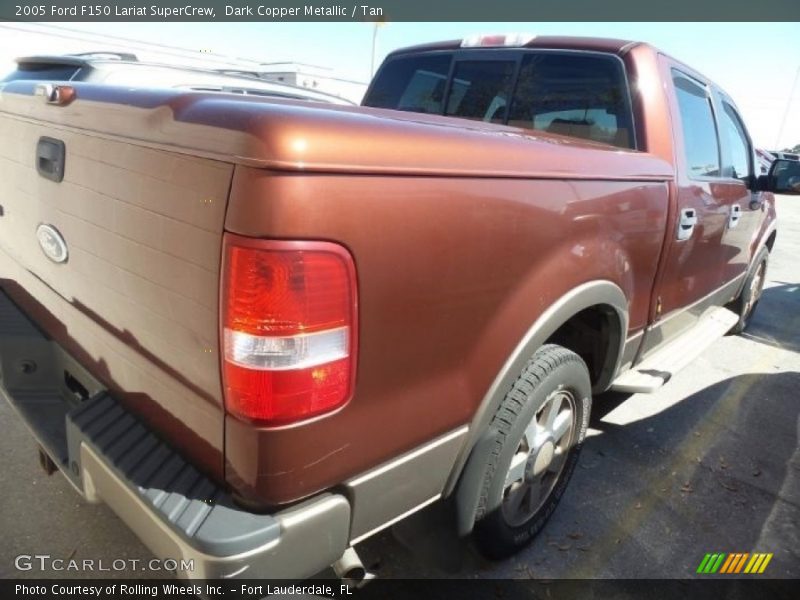 Dark Copper Metallic / Tan 2005 Ford F150 Lariat SuperCrew