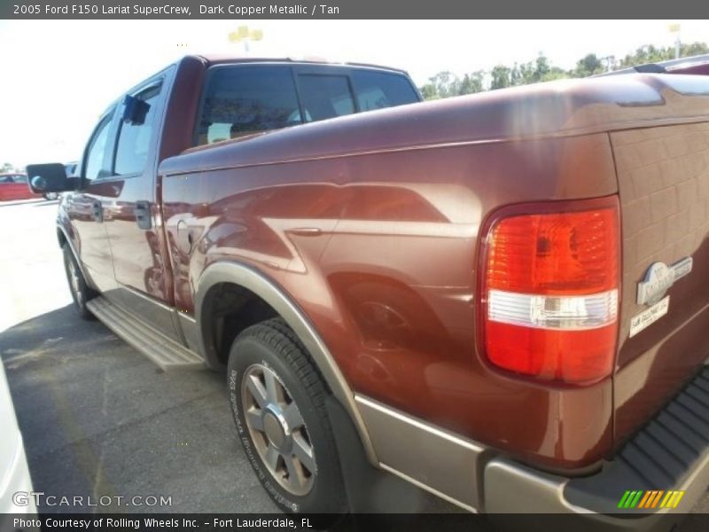 Dark Copper Metallic / Tan 2005 Ford F150 Lariat SuperCrew