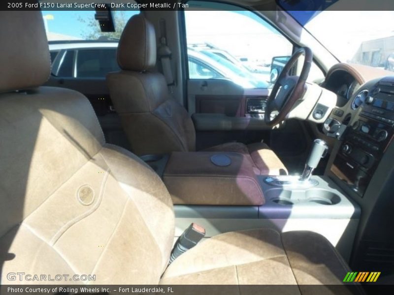 Dark Copper Metallic / Tan 2005 Ford F150 Lariat SuperCrew