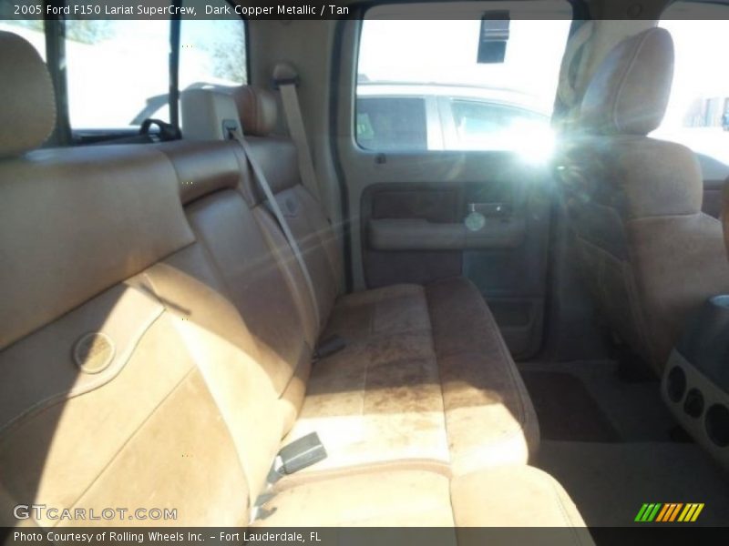 Dark Copper Metallic / Tan 2005 Ford F150 Lariat SuperCrew