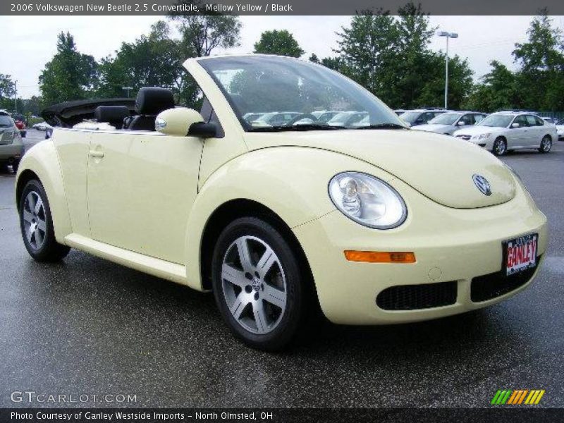 Mellow Yellow / Black 2006 Volkswagen New Beetle 2.5 Convertible