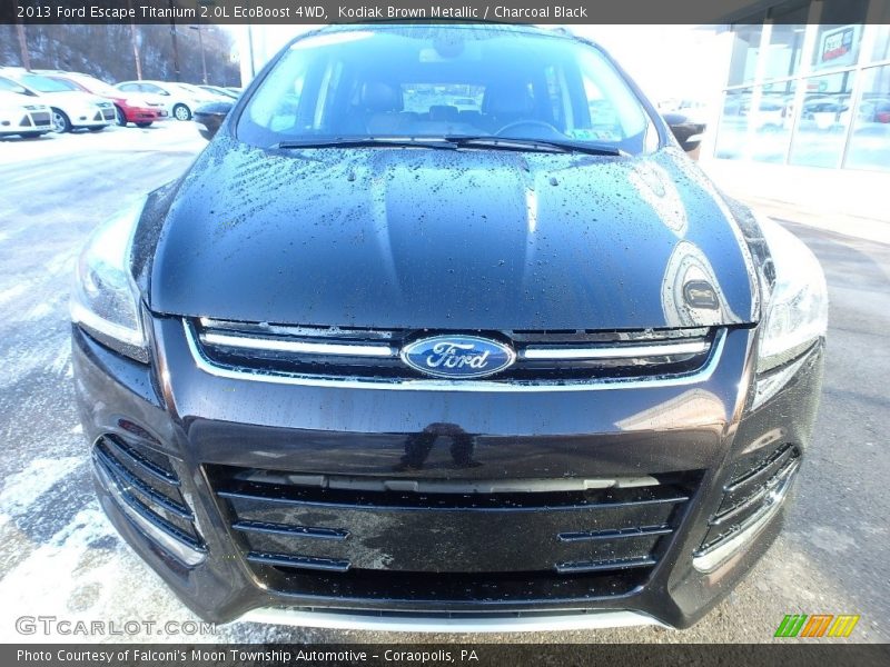 Kodiak Brown Metallic / Charcoal Black 2013 Ford Escape Titanium 2.0L EcoBoost 4WD