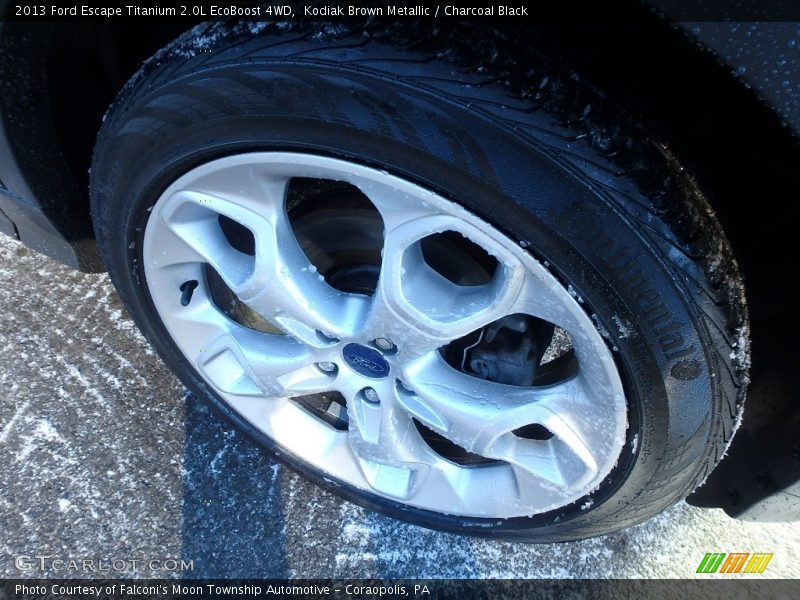 Kodiak Brown Metallic / Charcoal Black 2013 Ford Escape Titanium 2.0L EcoBoost 4WD