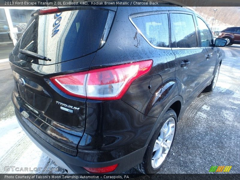 Kodiak Brown Metallic / Charcoal Black 2013 Ford Escape Titanium 2.0L EcoBoost 4WD