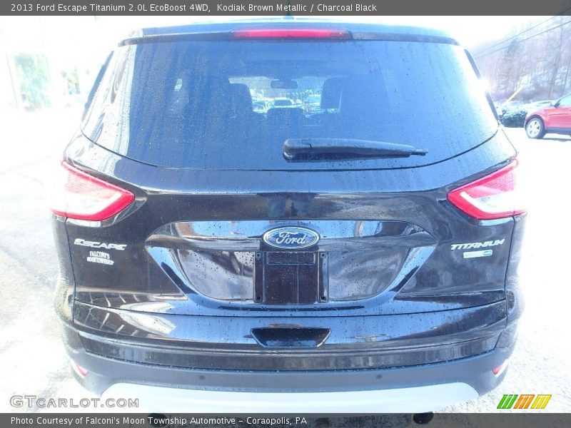 Kodiak Brown Metallic / Charcoal Black 2013 Ford Escape Titanium 2.0L EcoBoost 4WD