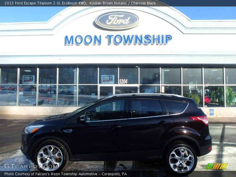 Kodiak Brown Metallic / Charcoal Black 2013 Ford Escape Titanium 2.0L EcoBoost 4WD
