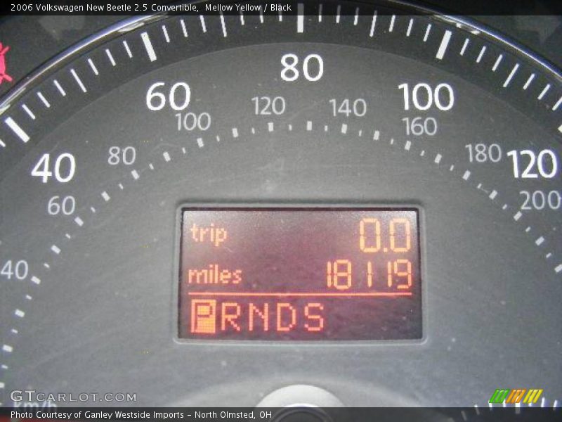 Mellow Yellow / Black 2006 Volkswagen New Beetle 2.5 Convertible