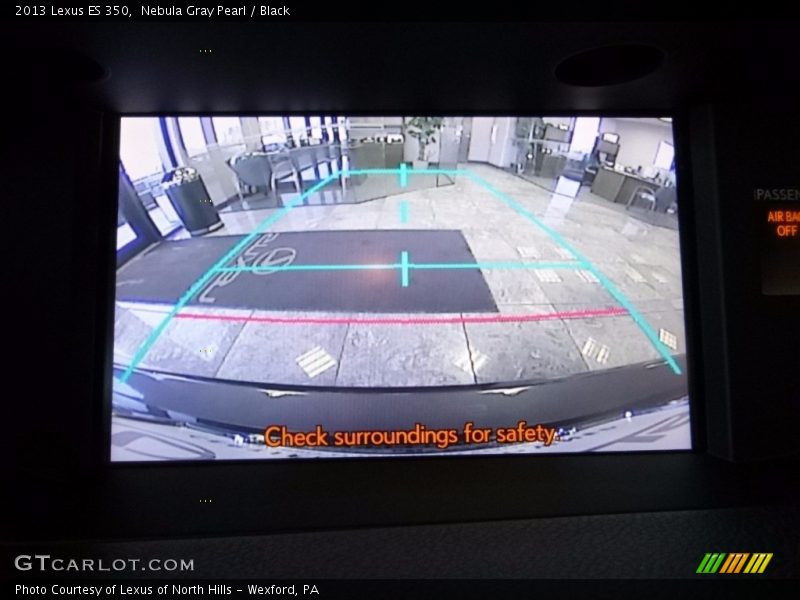 Nebula Gray Pearl / Black 2013 Lexus ES 350