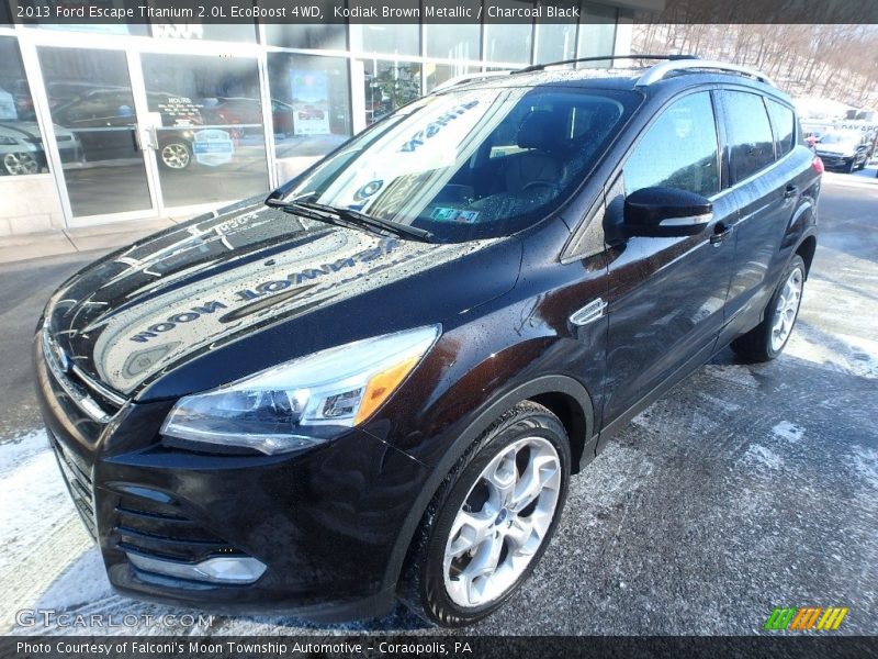 Kodiak Brown Metallic / Charcoal Black 2013 Ford Escape Titanium 2.0L EcoBoost 4WD