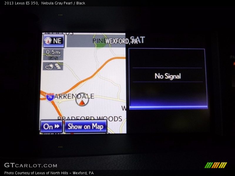 Nebula Gray Pearl / Black 2013 Lexus ES 350