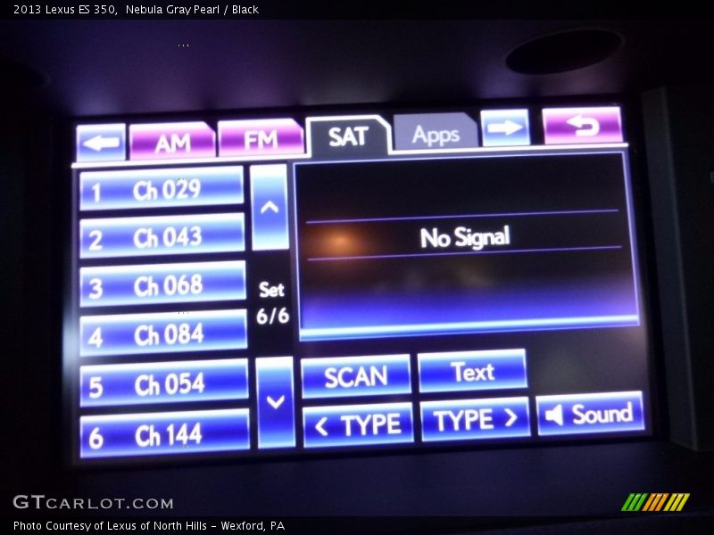 Nebula Gray Pearl / Black 2013 Lexus ES 350