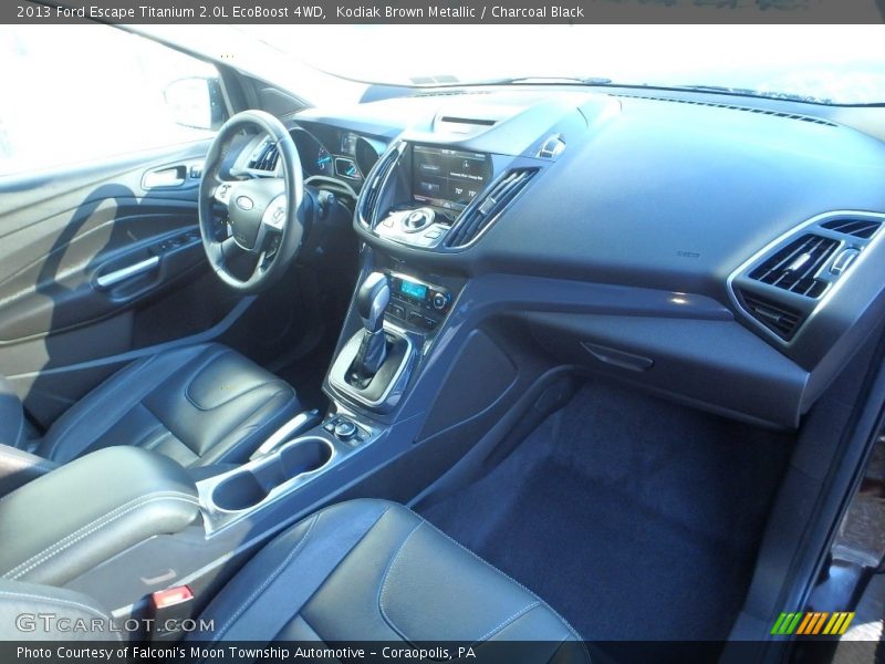 Kodiak Brown Metallic / Charcoal Black 2013 Ford Escape Titanium 2.0L EcoBoost 4WD