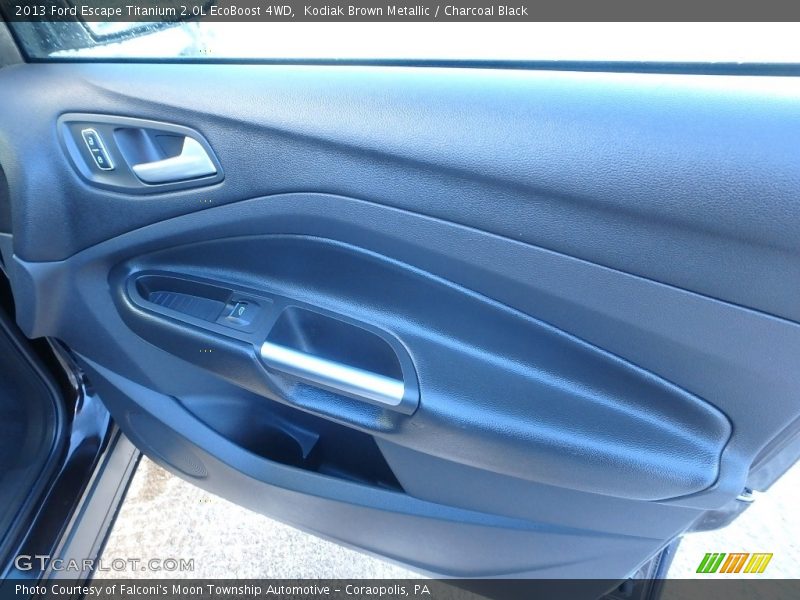 Kodiak Brown Metallic / Charcoal Black 2013 Ford Escape Titanium 2.0L EcoBoost 4WD